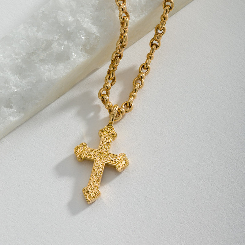 Classic Orthodox Cross (Small) - 18k Gold by Gerochristo