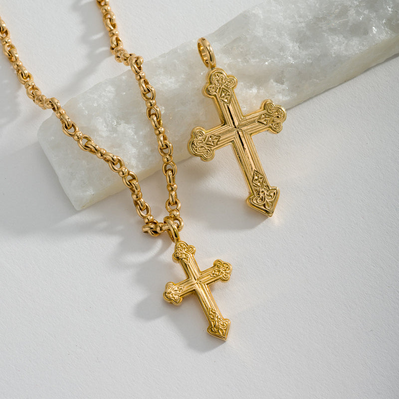 Classic Orthodox Cross (Small) - 18k Gold by Gerochristo
