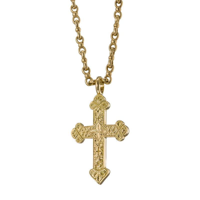Classic Orthodox Cross (Large) - 18k Gold by Gerochristo
