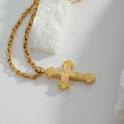 Classic Orthodox Cross (Large) - 18k Gold by Gerochristo