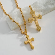 Classic Orthodox Cross (Large) - 18k Gold by Gerochristo