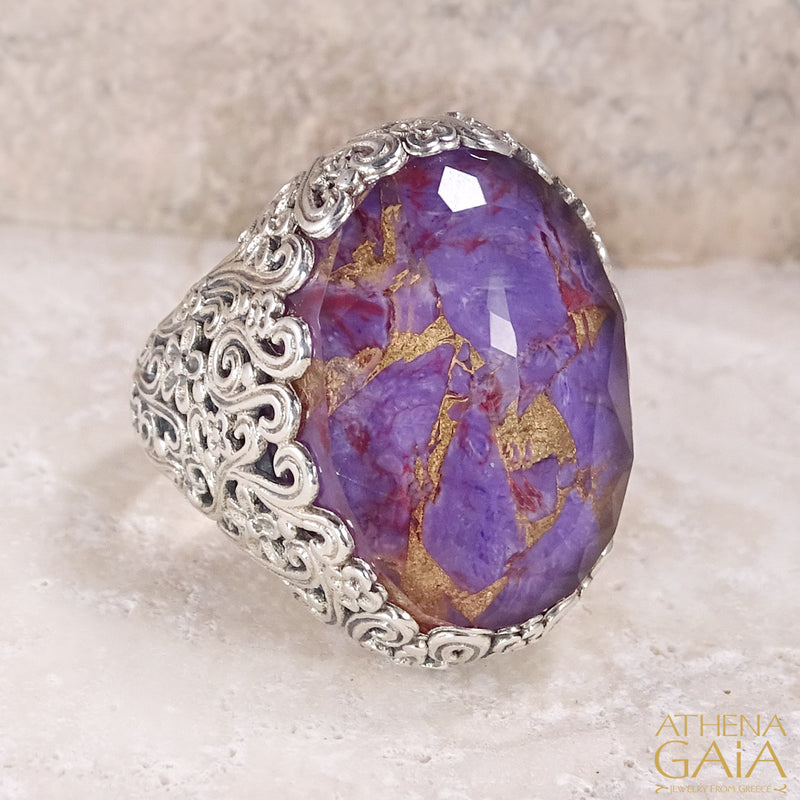 Pop Rocks Anthemis Ring - Sterling Silver Ring - Cocktail Ring