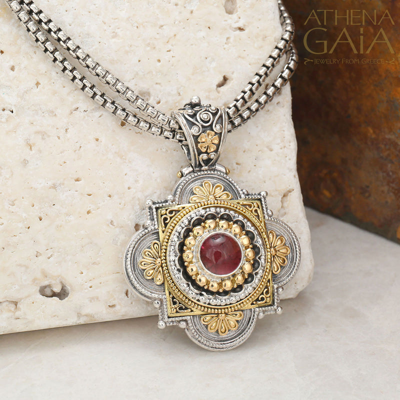 Big Faith Pendant - 18k Gold & Sterling Silver Pendant