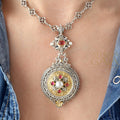 The Mediterranean Enhancer - 18k Gold & Sterling Silver Pendant