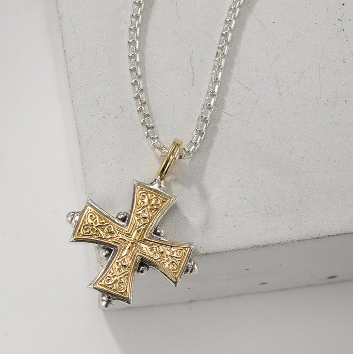 Large Gold Greek Cross