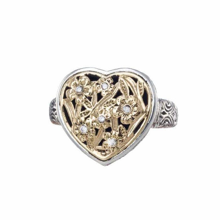 Harmony Heart with Rubies Ring