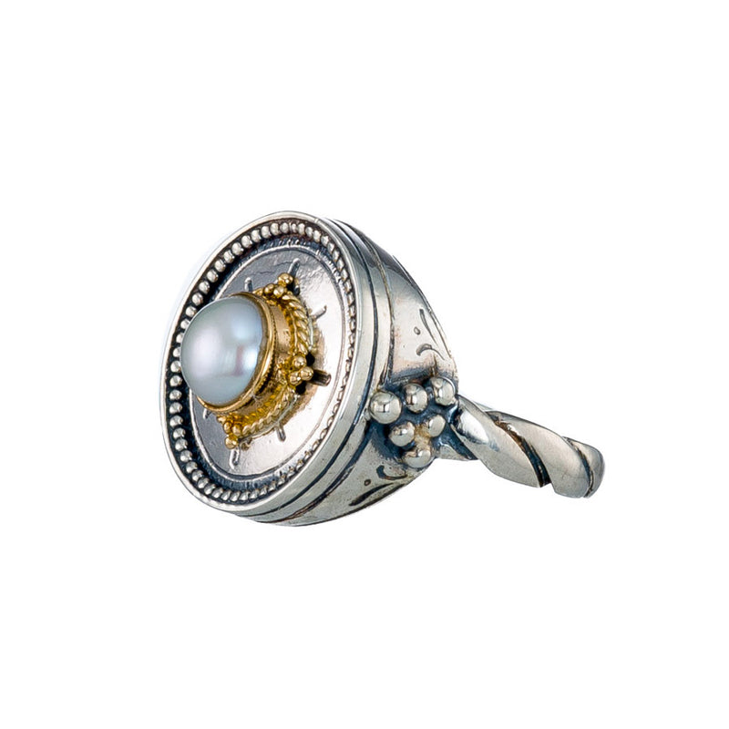 Cyclades Circle Ring - 18k Gold & Sterling Silver Ring