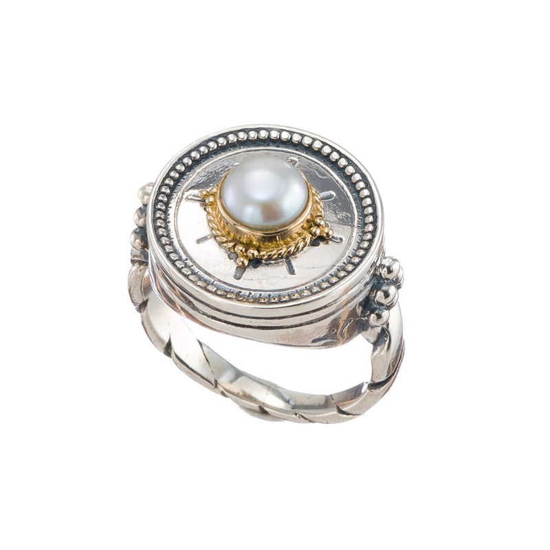 Cyclades Circle Ring - 18k Gold & Sterling Silver Ring