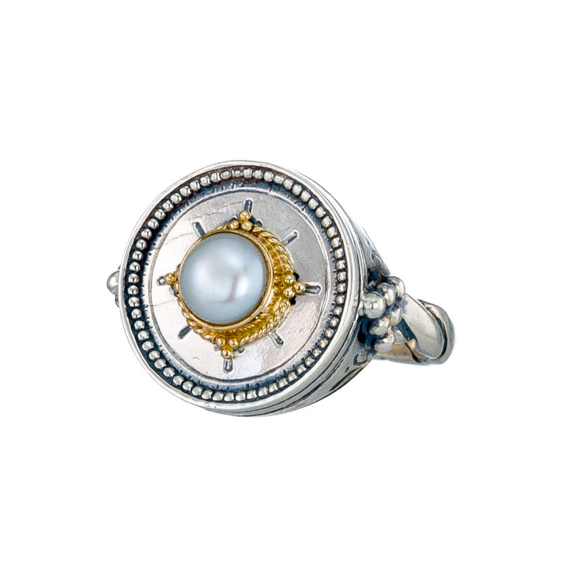 Cyclades Circle Ring - 18k Gold & Sterling Silver Ring