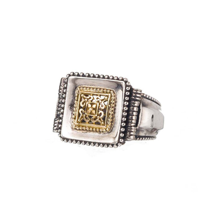 Classic Square Mens Ring