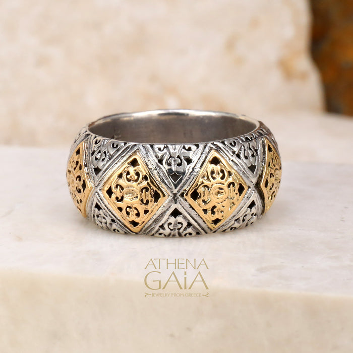 Byzantine Checker Wide Band Ring