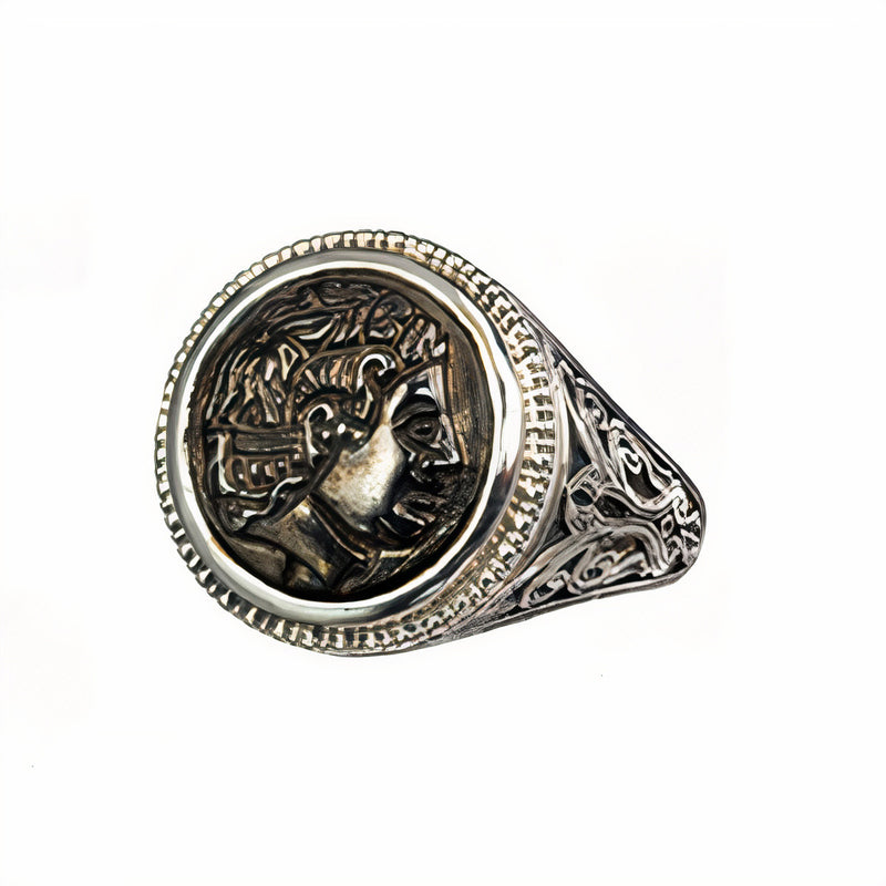 Alexander’s Legacy Ring - Sterling Silver Ring - Signet Ring