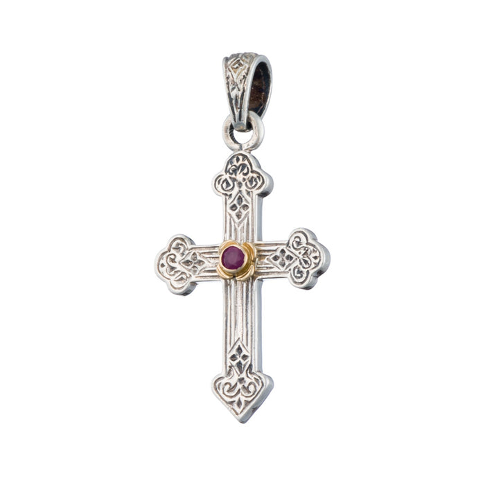Classic Silver Faced - 18k Gold & Sterling Silver - Orthodox Cross