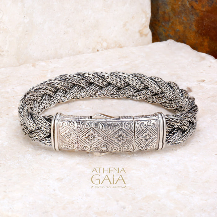 Minoas Thin Braided Chain Bracelet