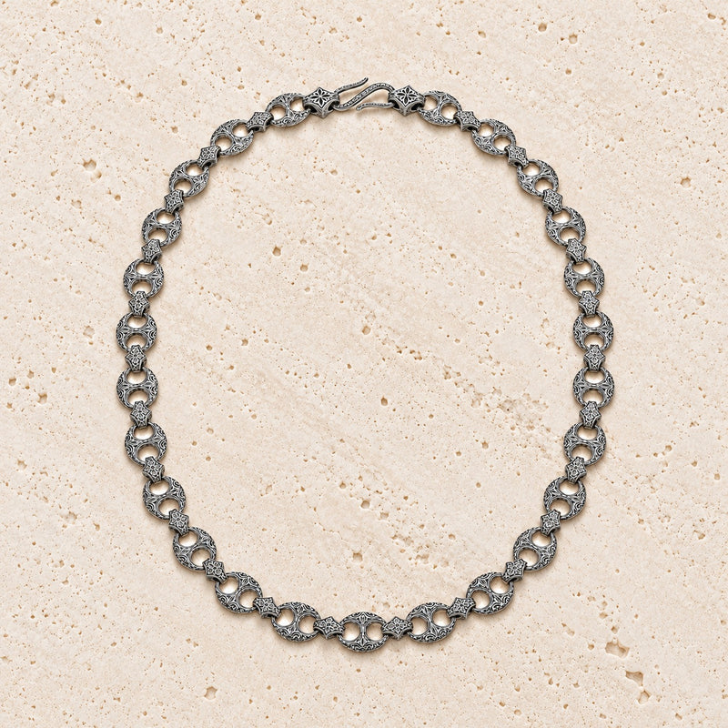 Anchor Link Necklace - Sterling Silver - Link Necklace