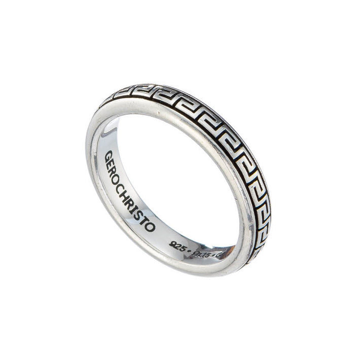 Meander Stackable Band Ring