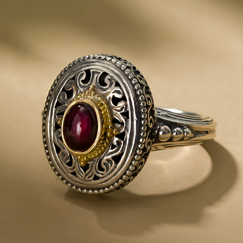 Argonaut Silver Topaz Ring - 18k Gold & Sterling Silver Ring