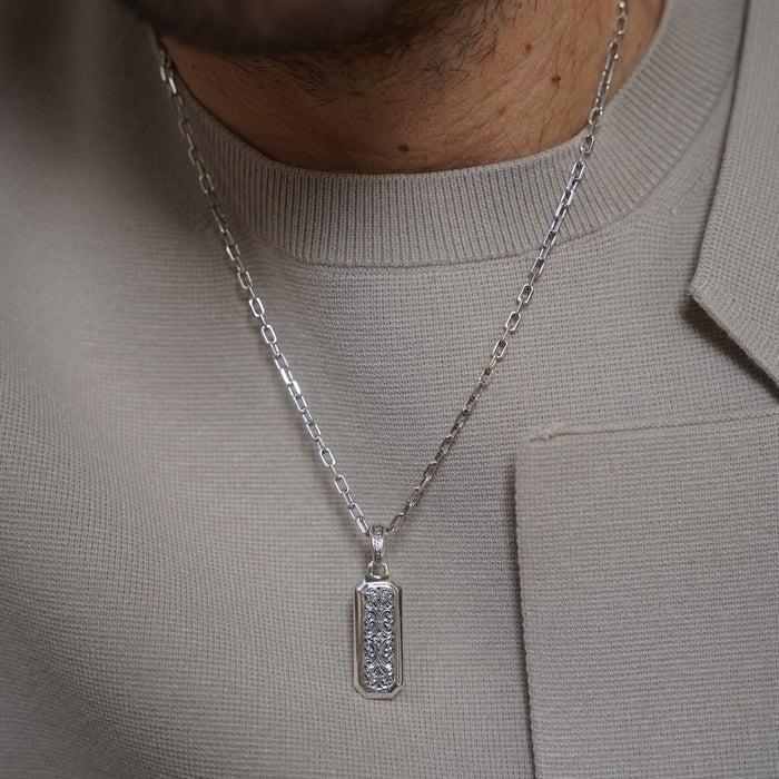 Simplicity Mediterranean Filigree Pendant - Sterling Silver Pendant