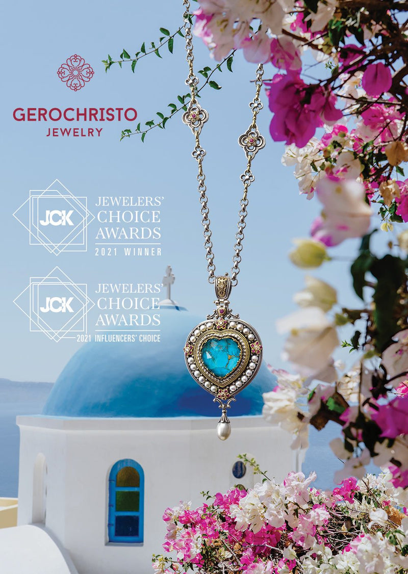 Pop Rocks Imperial Heart Pendant - 18k Gold & Sterling Silver Pendant