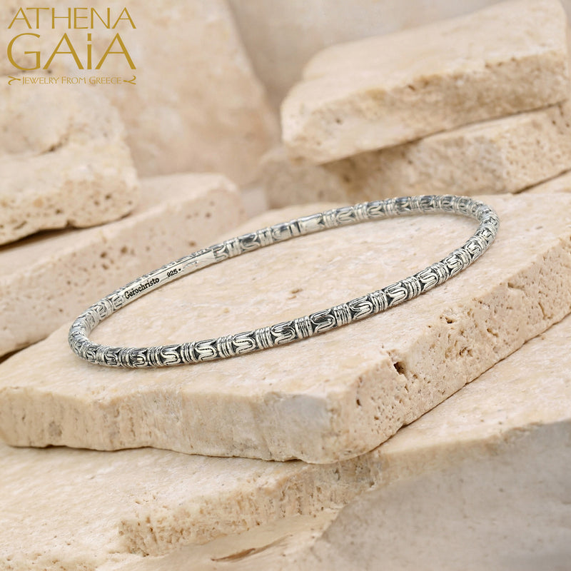 Kassandra 6526 Bracelet - Sterling Silver - Solid Bangle Bracelet