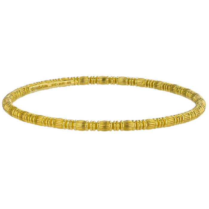 Kassandra 6517 Gold Plated Silver Bangle Bracelet (In-Stock)