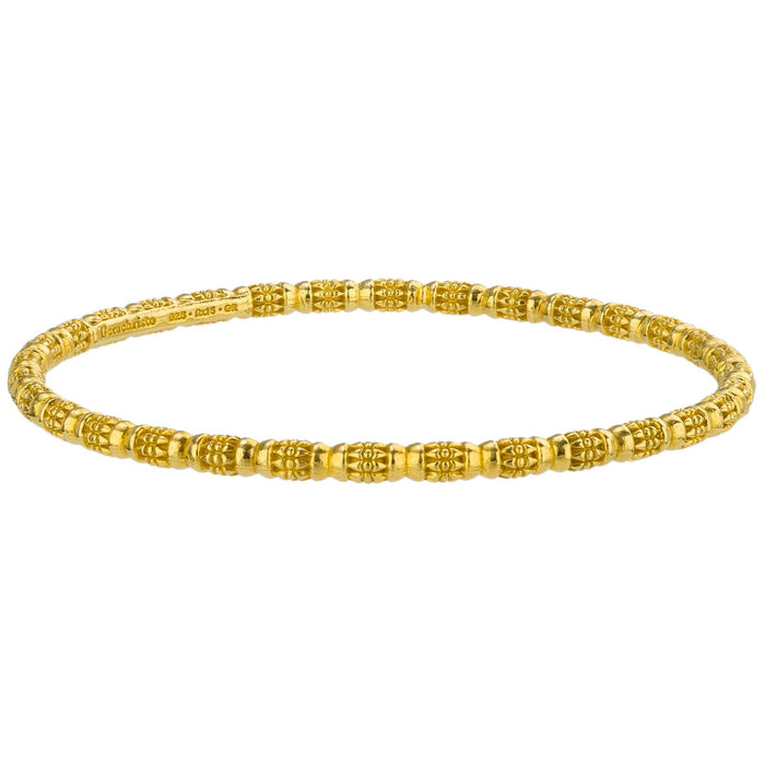 Kassandra 6521 Gold Plated Silver Bangle Bracelet (In-Stock)