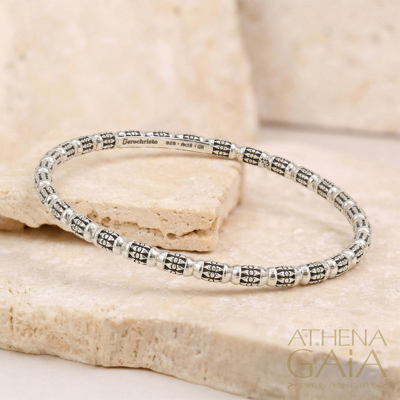 Kassandra 6522 Bracelet - Sterling Silver - Solid Bangle Bracelet