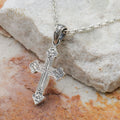 Orthodox Cross (Medium) - Sterling Silver - Orthodox Cross Necklace