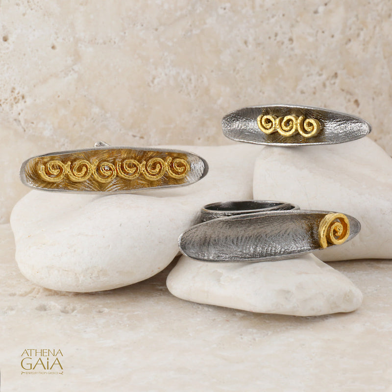 Argonaut Single Ring - Gold Plated Sterling Silver (In-Stock)