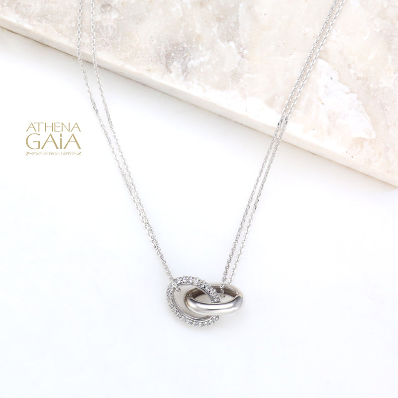 Love Bound Necklace 14k White Gold (In-Stock)
