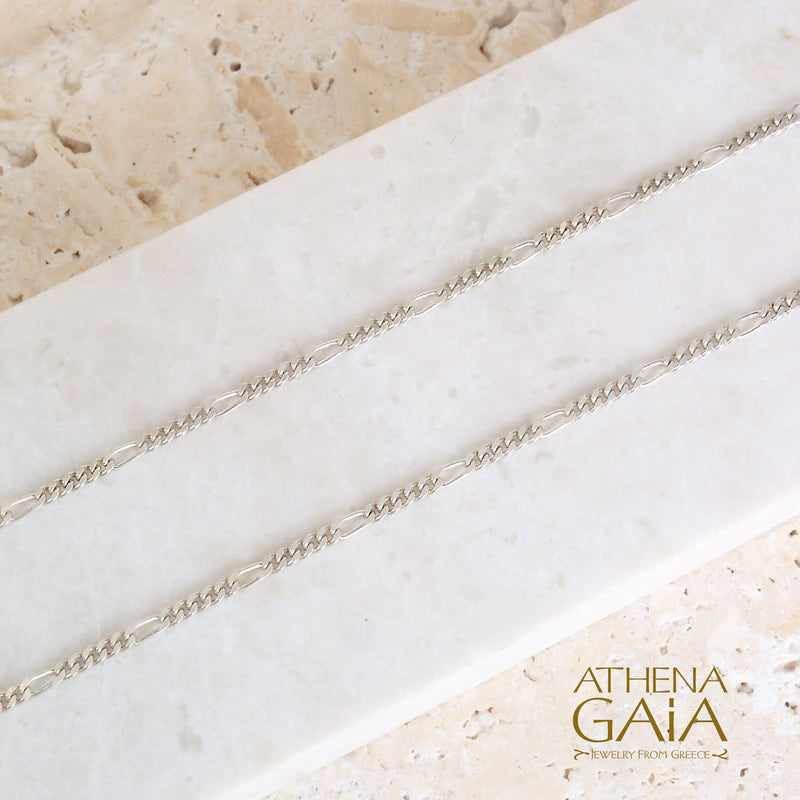 5:1 Sterling Silver Classic Figaro Chain