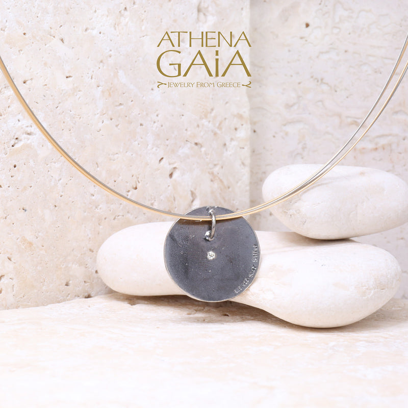 Round Champion Olive Branch Necklace - 14k Gold & Sterling SIlver