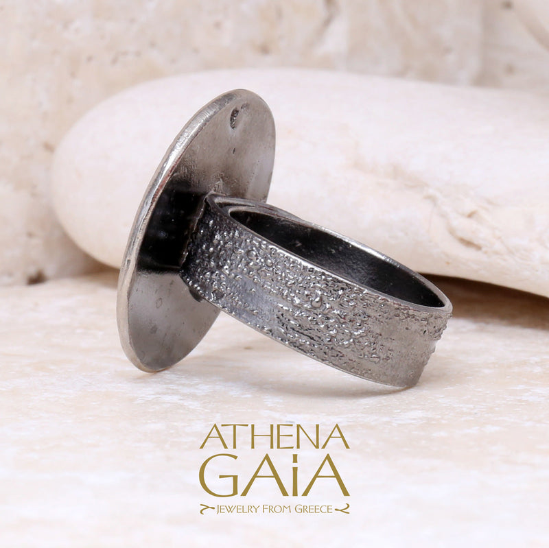 Round Champion Olive Branch Ring - 14k Gold & Sterling Silver (In-Stock)