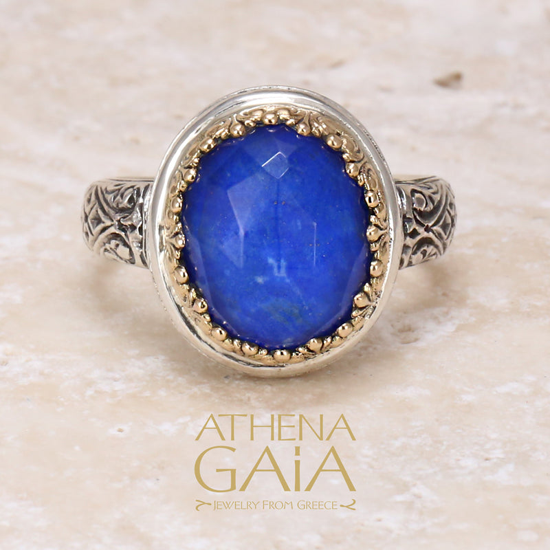 Pop Rocks Kathimarina Ring (Medium) - 18k Gold & Sterling Silver Ring - Cocktail Ring