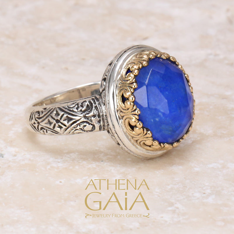 Pop Rocks Kathimarina Ring (Medium) - 18k Gold & Sterling Silver Ring - Cocktail Ring