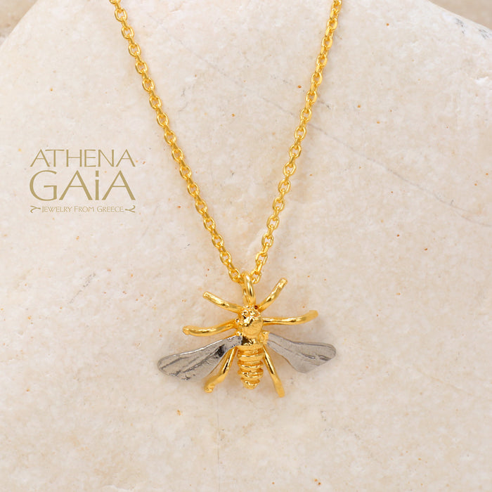 Small Honey Bee Necklace