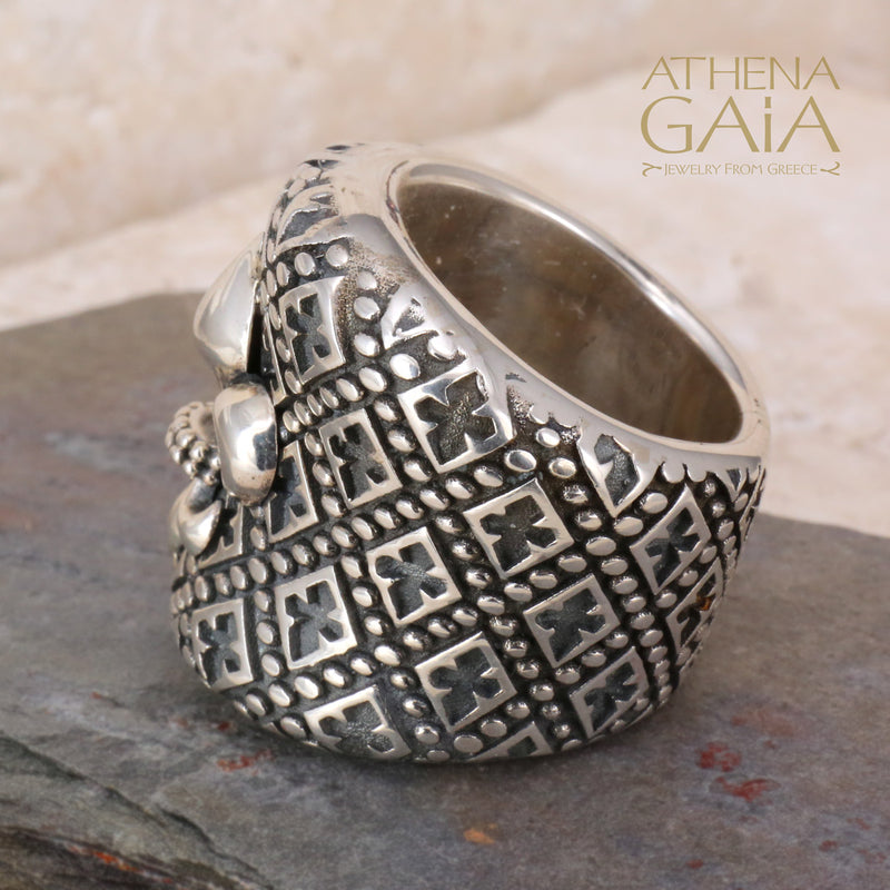 The Sun King Ring - Sterling Silver Ring - Cocktail Ring