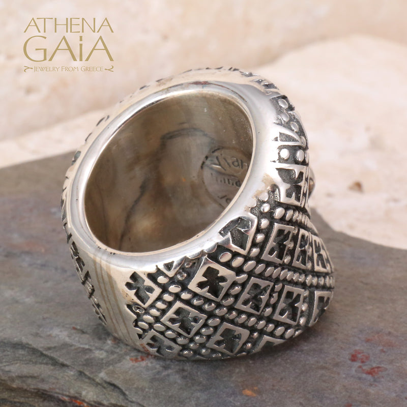 The Sun King Ring - Sterling Silver Ring - Cocktail Ring