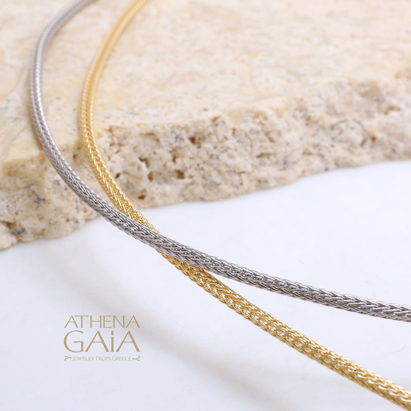 Woven 14k Gold Chain