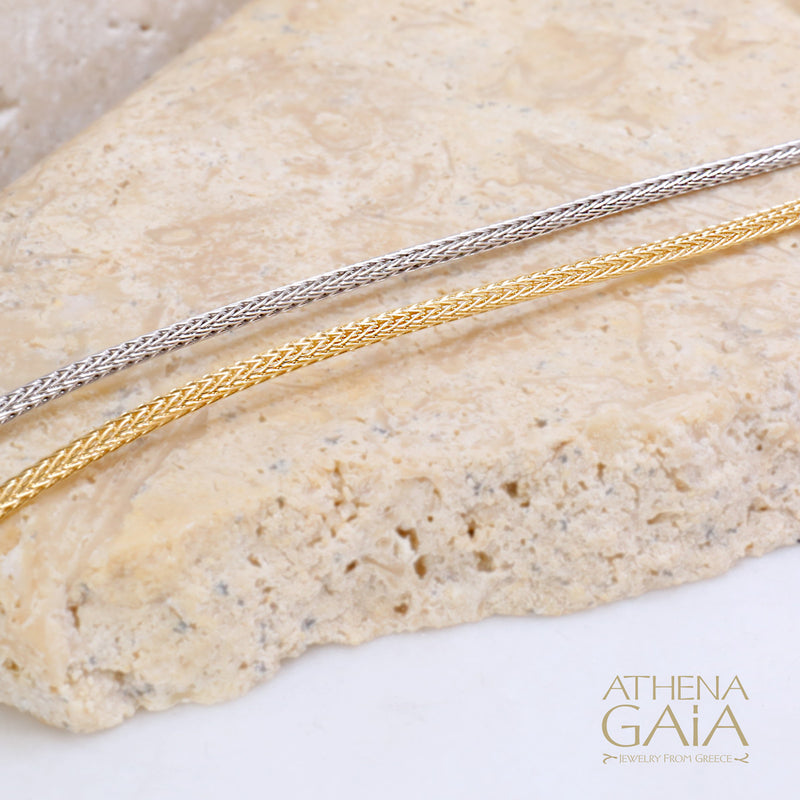 Woven 14k Gold Chain