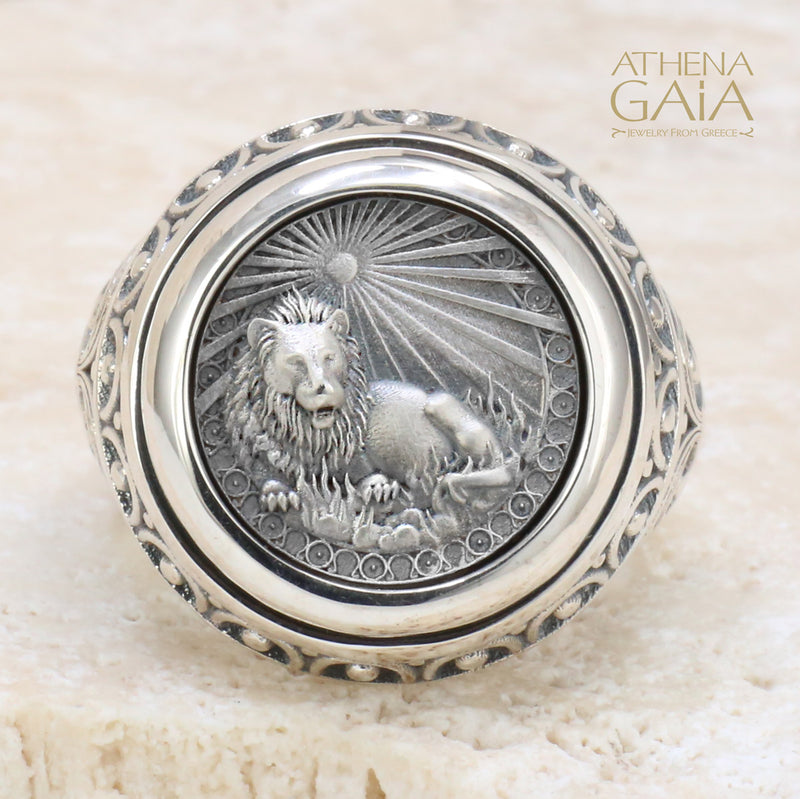 Zodiac Ring - Sterling Silver Ring - Signet Ring