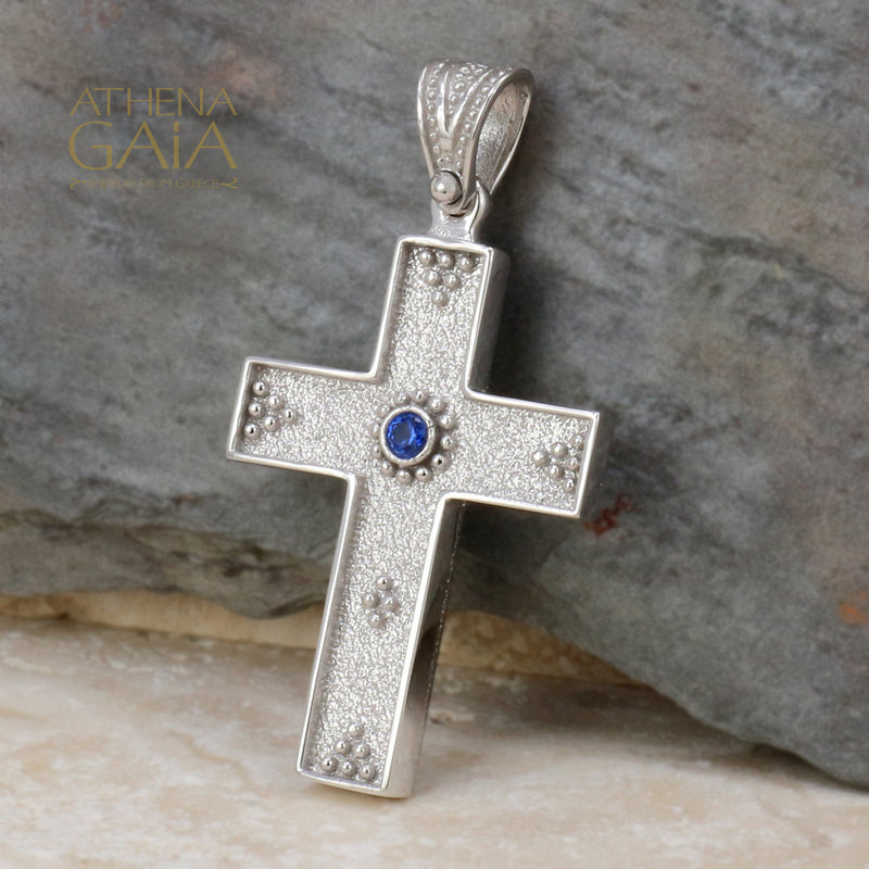 Granulated Western Cross - 14k Gold - Byzantine Cross
