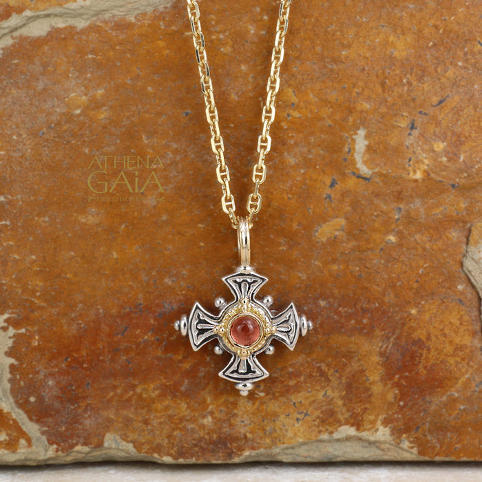 Mini Maltese Stone Cross