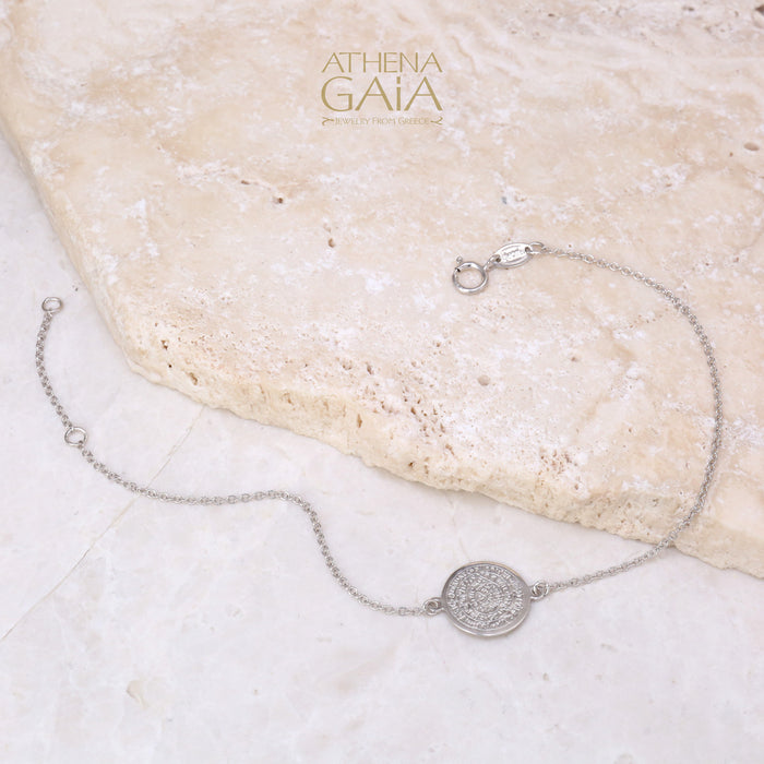 Al'Oro Phaistos Single Disc Bracelet