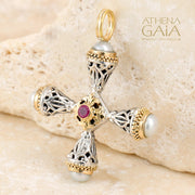 Byzantine Cross, Greek Jewelry