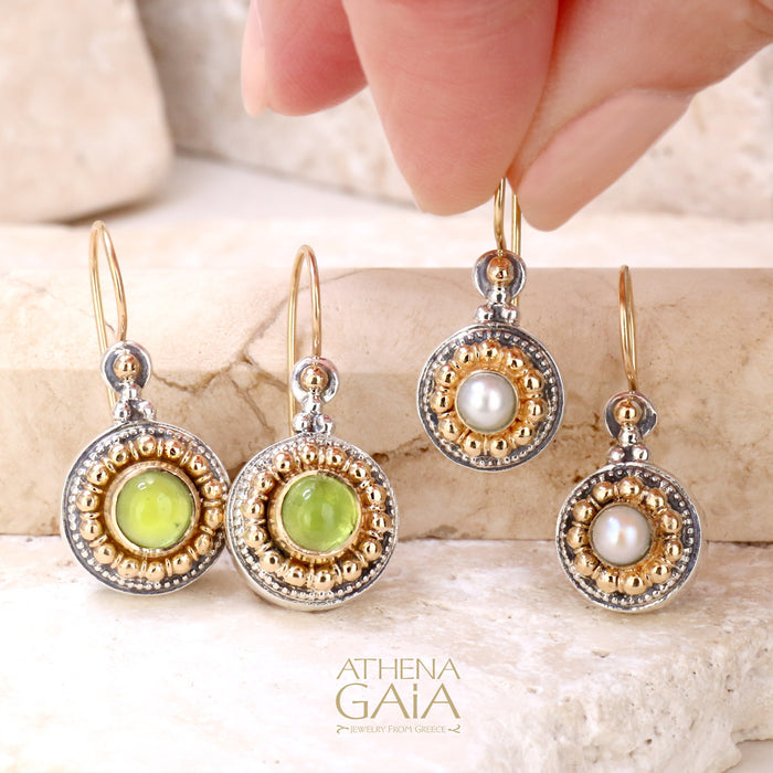 Circle Color Fountain Earrings