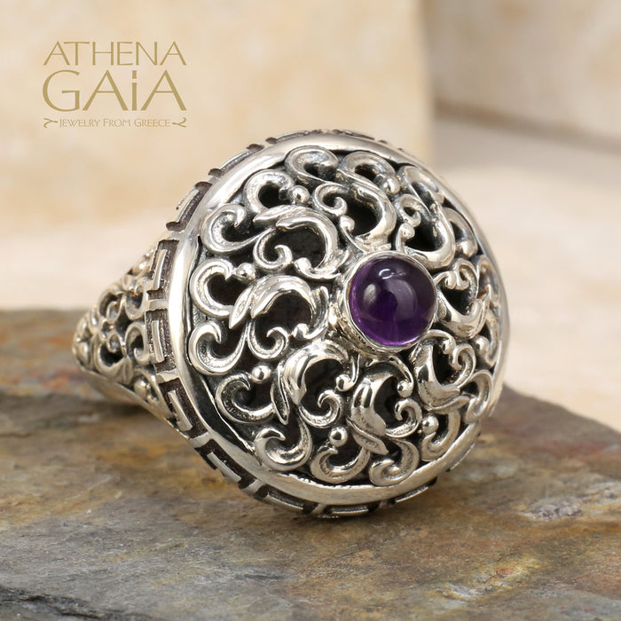 Byzantine Pillow Filigree Ring