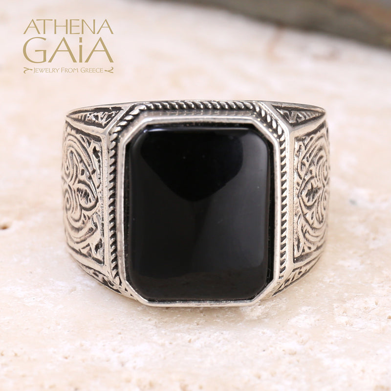 Men’s Classic Silver Ring - Sterling Silver Ring - Club Ring