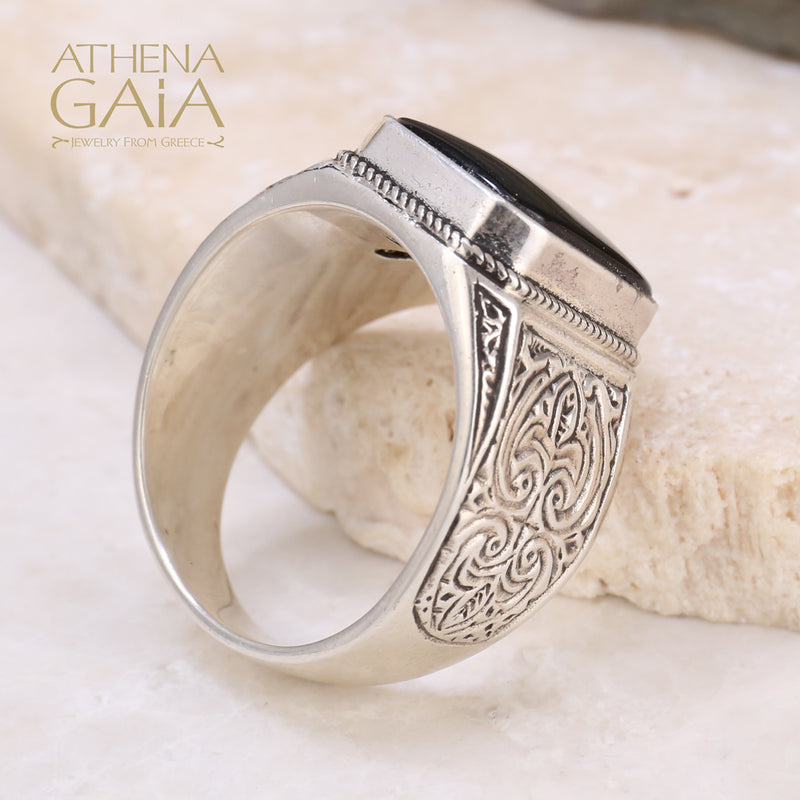 Men’s Classic Silver Ring - Sterling Silver Ring - Club Ring