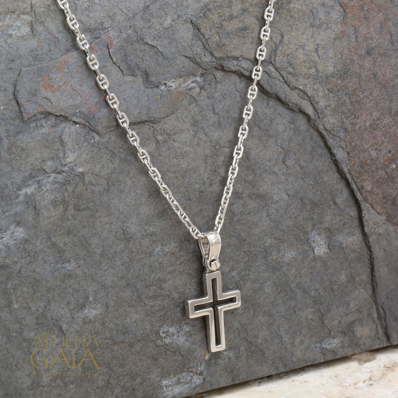 Theta Forzatina (Anchor) 14k Gold Chain